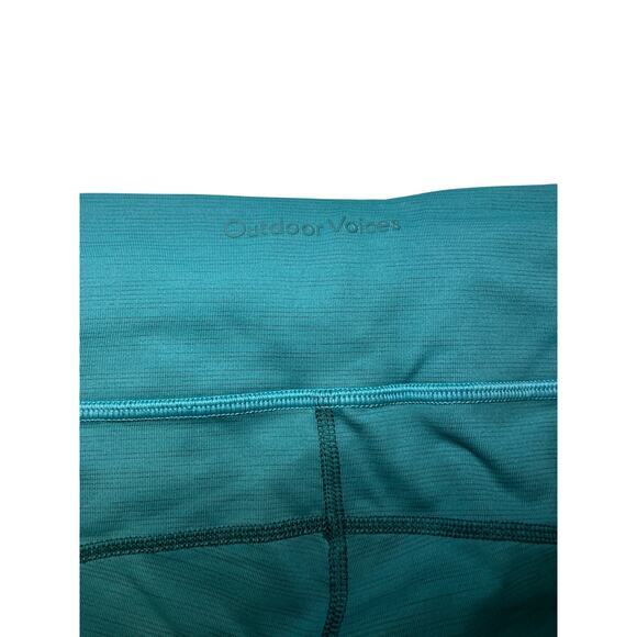 NWT‎ Outdoor Voices Women 3XL Move Free 3/4 Cropped Legging Teal Green Heathered - Picture 11 of 16
